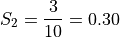 S_2 = \frac{3}{10} = 0.30